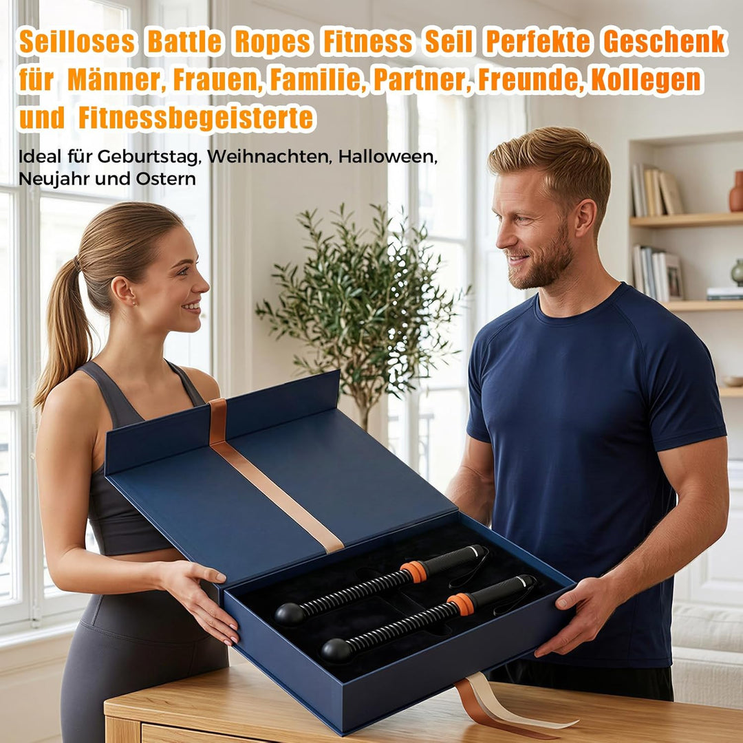 Ropeless Battle Ropes Weighted Battle Rope Ohne Seil 2X Tragbare Battle Ropes mit Tragetasche Seillo