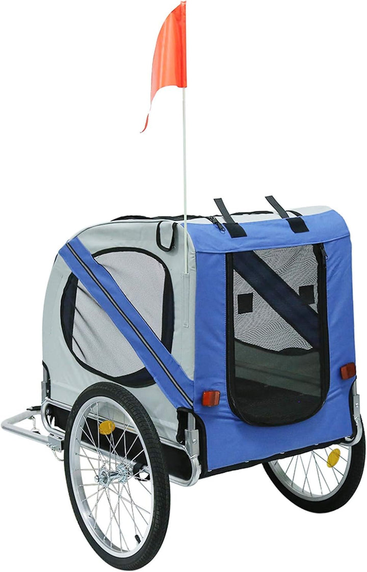 fahrradanhänger Hunde, hundeanhänger, wasserdichtes Oxford-Tuch, maximale Belastung 40 kg, faltbar,