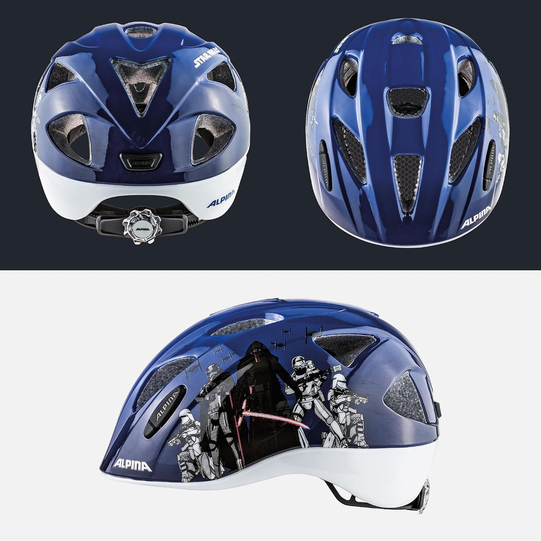 ALPINA XIMO - Leichter, Sicherer &amp; Bruchfester Fahrradhelm Mit Optionalen LED-Licht Für Kinder Star