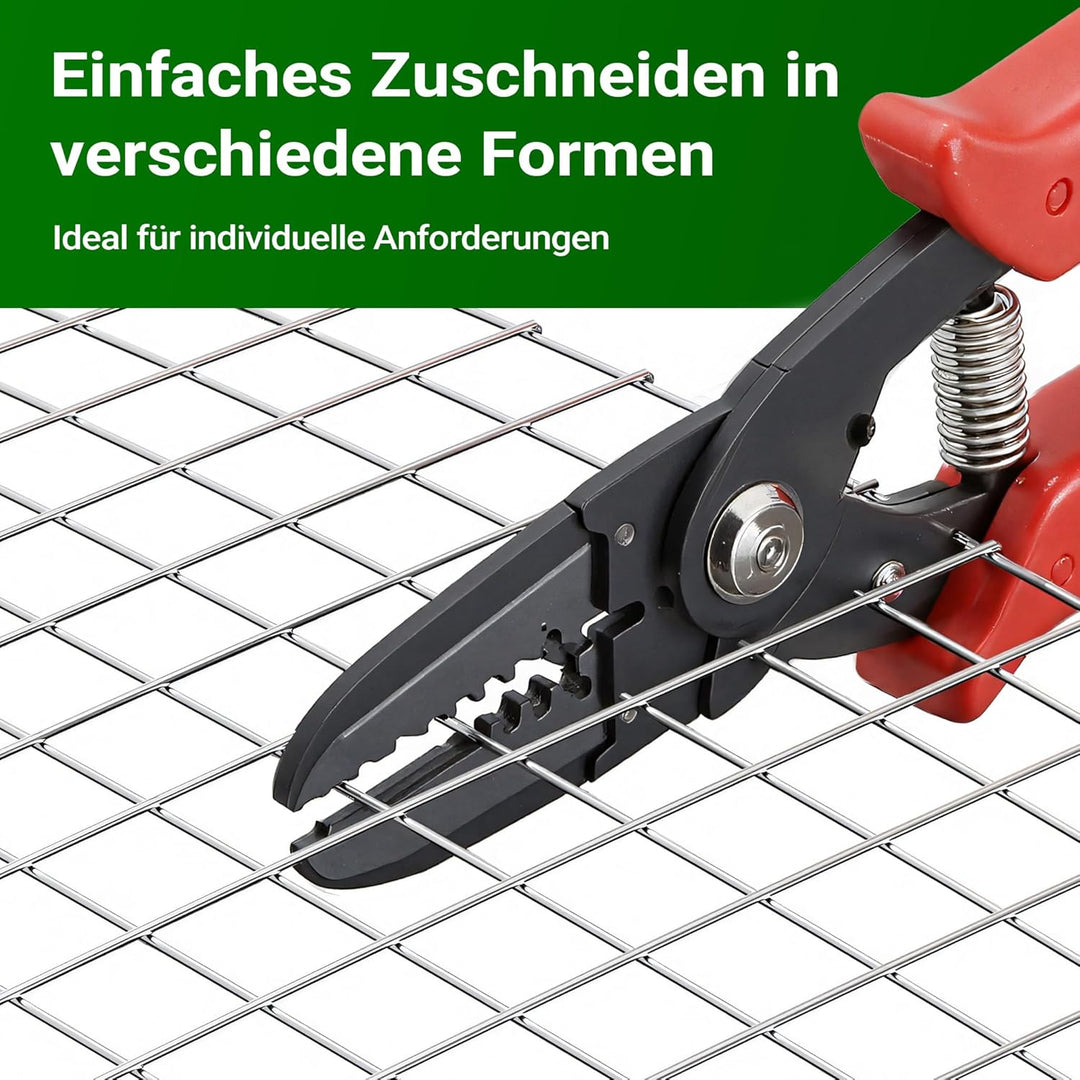 Volierendraht 4-Eck mit 19x19mm Maschengrösse, 5m Rolle mit 100cm Höhe, aus verzinktem Stahl