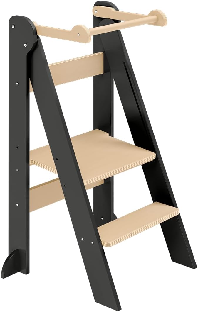Bellabino Tay Lernturm ab 1 Jahr – Learning Tower 2-Fach höhenverstellbar & klappbar – Lernstuhl in