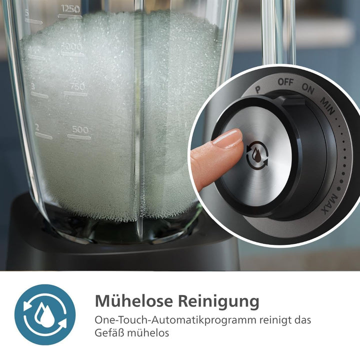 Philips 5000-Serie Standmixer inkl. Blend-and-go-Behälter - 1200 W. 2L maximales Fassungsvermögen. P