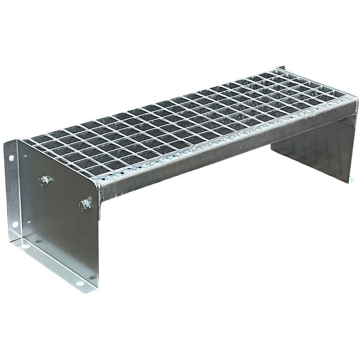 1 Stufen Treppe 70cm Breite Stahltreppe Standtreppe verzinkt Geschosshöhe 20cm