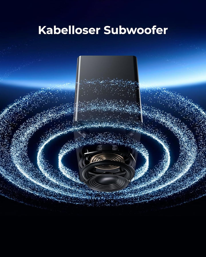 ULTIMEA 2.1 Soundbar mit kabellosem Subwoofer, Dolby Atmos, VoiceMX, BassMX, Soundbar für Smart TV,