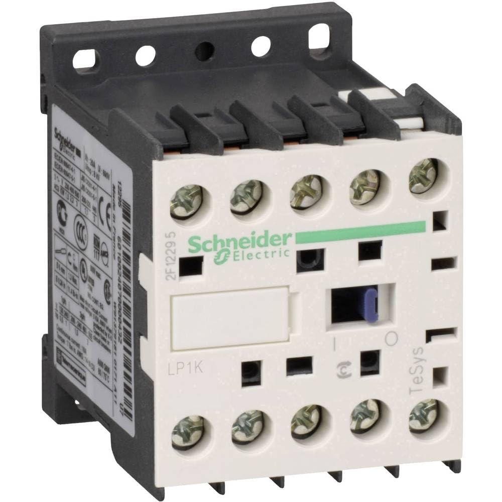 Schneider Electric - Leistungsschütz LP1K 3p, 400 V AC3, Spule 24 V DC, +1S, 4 kW, 9 A, LP1K0910BD3