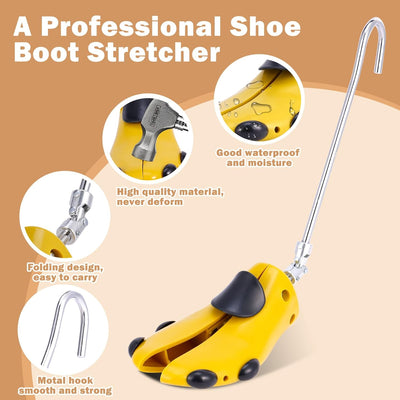 Exshoiu Schuhspanner, Schuhdehner für Stiefel, 1 Paar Schuhdehner Schuhweiter Stiefeletten, Verstell