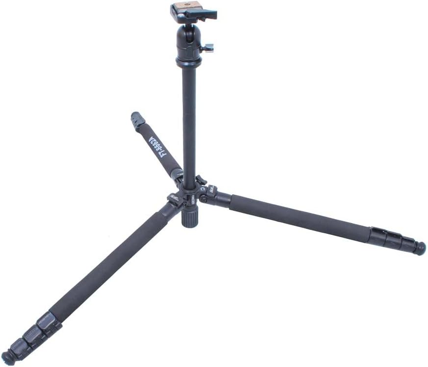 Dreibein-Stativ FT-6662A mit Kugelkopf und Schnellwechselplatte, Höhe 158cm + Transporttasche