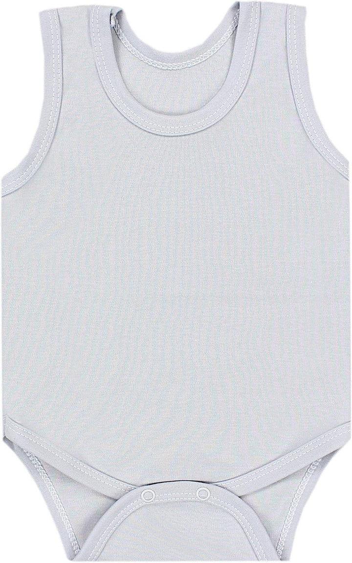 TupTam Baby Jungen Achselbody – Weicher Baby Body im 5er Pack aus Baumwolle, Body Baby Unifarben OEK