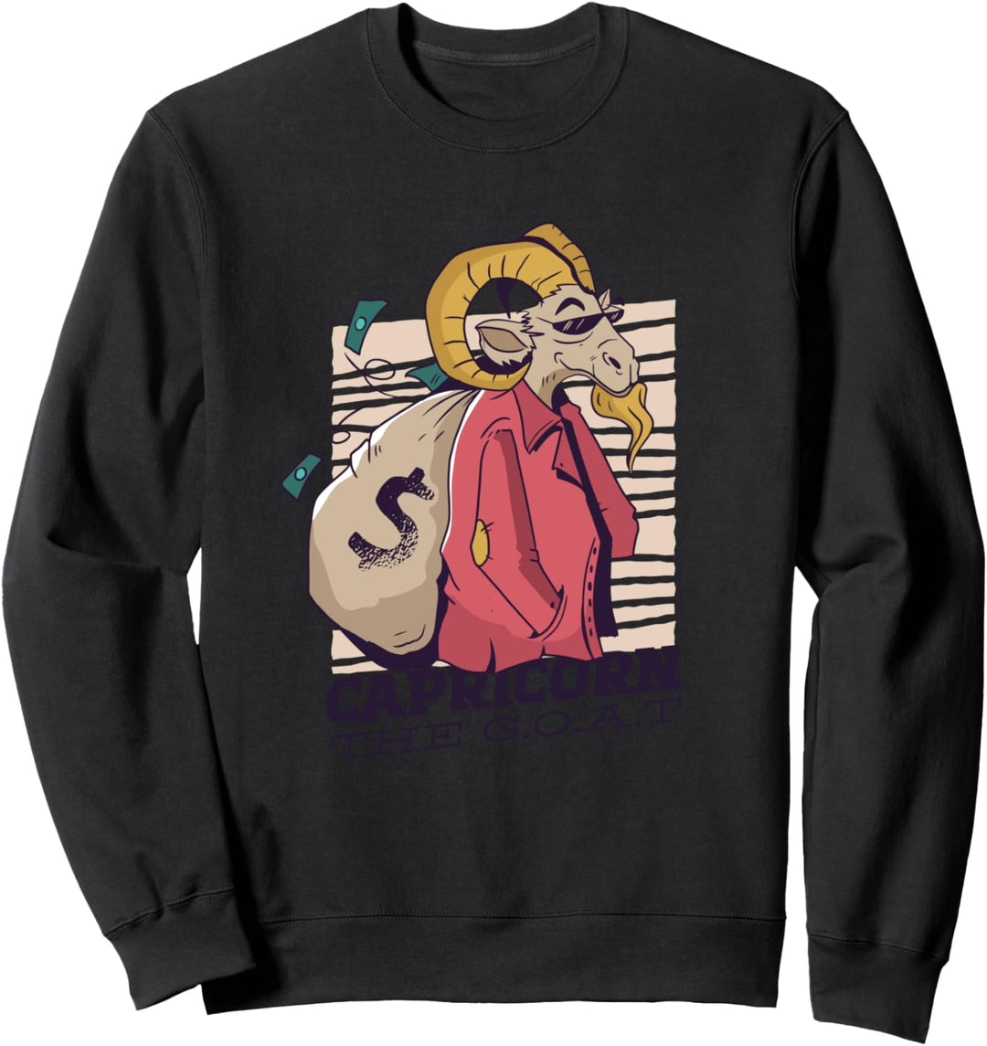 Steinbock Tierkreiszeichen Horoskop Symbol Astrologie Geburt Sweatshirt