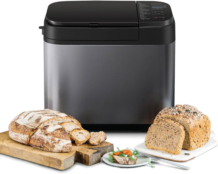 Panasonic SD-YR2540 Premium Grau Vollautomatischer Brotbackautomat, horizontales Design und Hefespen