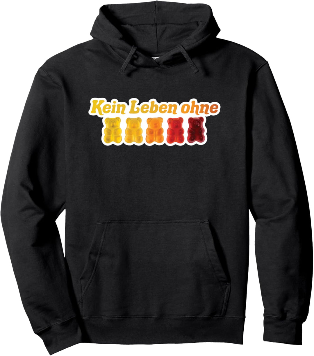 Lustiges Kein Leben Ohne Gummibärchen Süsses Naschkatzen Pullover Hoodie