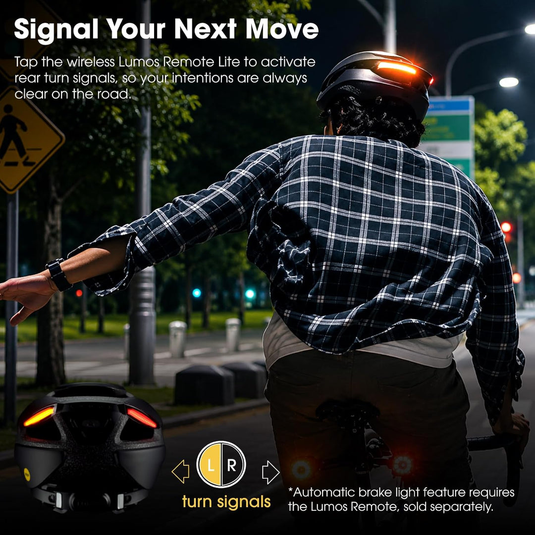Lumos Ultra Smart-Helm | Fahrradhelm | Vorder- und Rücklicht (LED) | Blinker | Bremslichter | Blueto