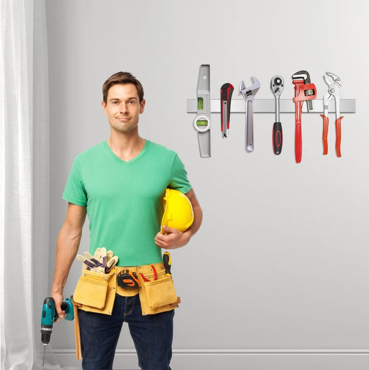 Tuevob 50cm Messerhalter Magnetisch Selbstklebend Messer Magnetleiste Edelstahl Magnet Messer Halter