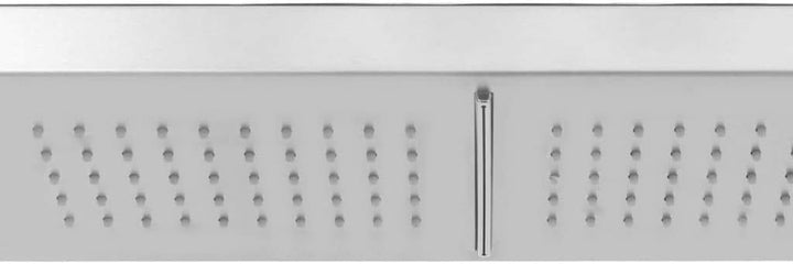 vidaXL Gartendusche Aussendusche Pooldusche Garten Dusche Edelstahl Doppeldüsen, Doppel-Strahl