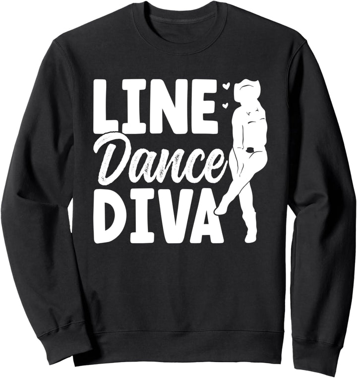 Line Dance Diva Line Dancing Lustig Line Dancer Sweatshirt