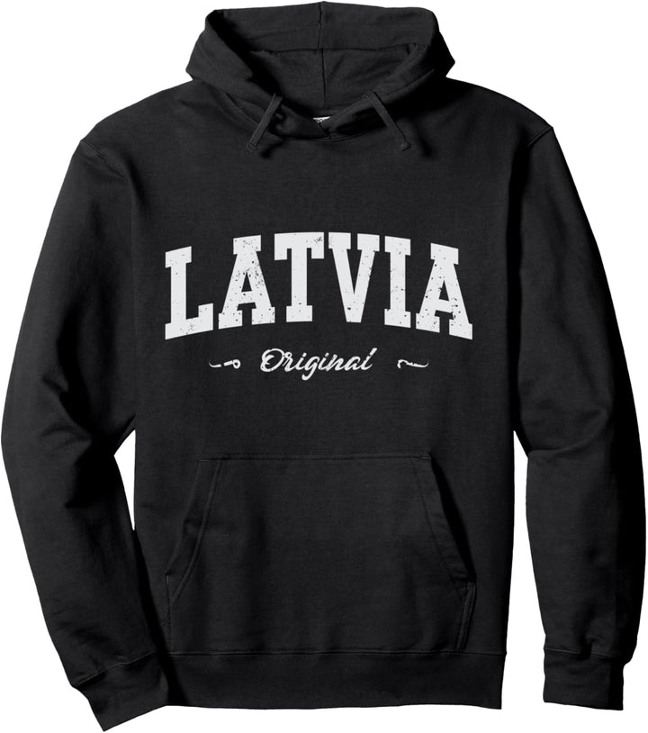 Lettland Sport Souvenir Fanartikel Design Pullover Hoodie