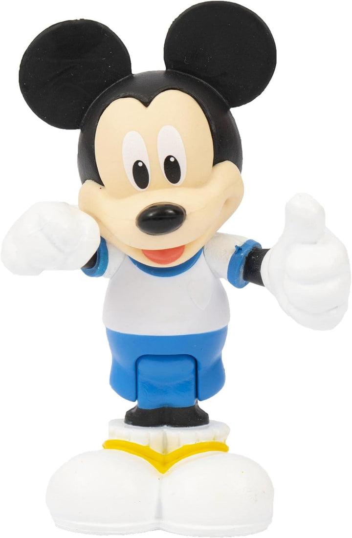 Mickey, 2 bewegliche Figuren, 7,5 cm, mit Zubehör, Fussballspielzeug, für Kinder ab 3 Jahren, McC042