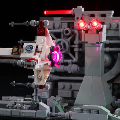 BRIKSMAX 75329 Led Beleuchtungsset für Lego Death Star Trench Run Diorama - Compatible with Lego Sta