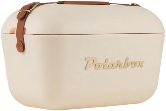 Kreher® Kühlbox klein, Polarbox, Kühltaschen Polar in Retro Vintage Design aus Kunststoff mit polyst