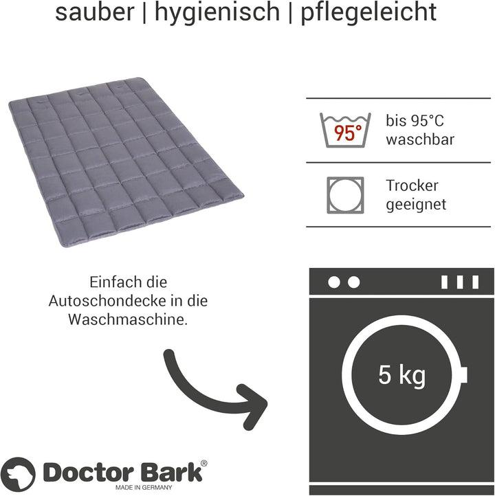 Doctor Bark Portable Hundedecke, praktische Reisedecke, Allergiker geeignet - waschbar bei 95°C Grös
