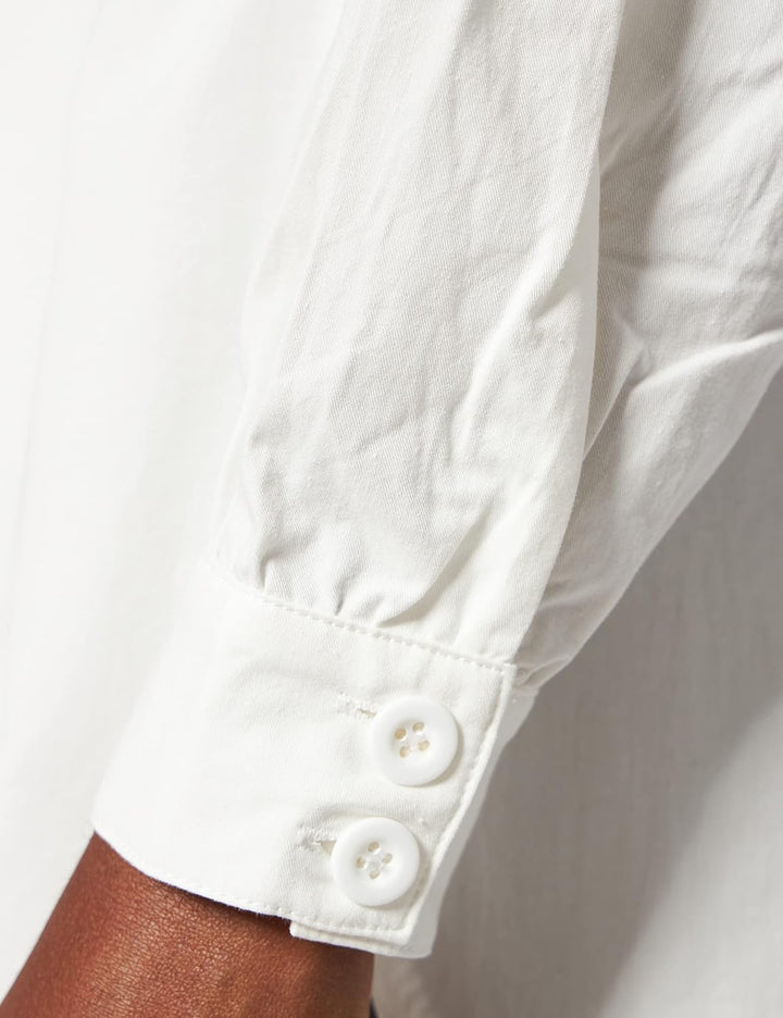 NA-KD Damen Oversized Belted Shirt Hemd 34 Beige, 34 Beige