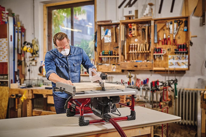 Einhell Tischkreissäge TE-TS 254 T (2.000 Watt, Softstart, Aluminium-Haupttisch, Tischverbreiterung,