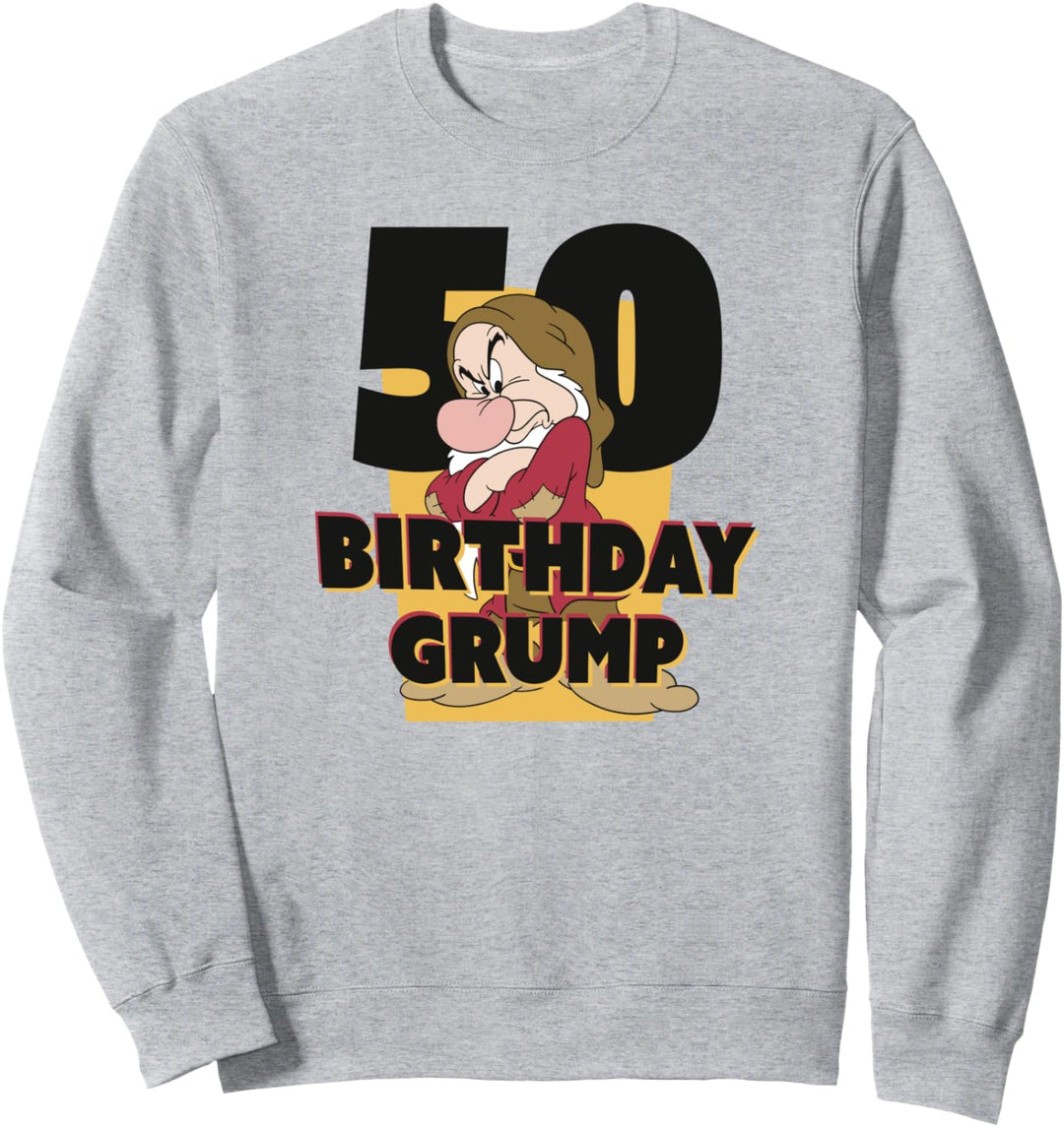 Disney Snow White Grumpy Fiftieth Birthday Grump Sweatshirt