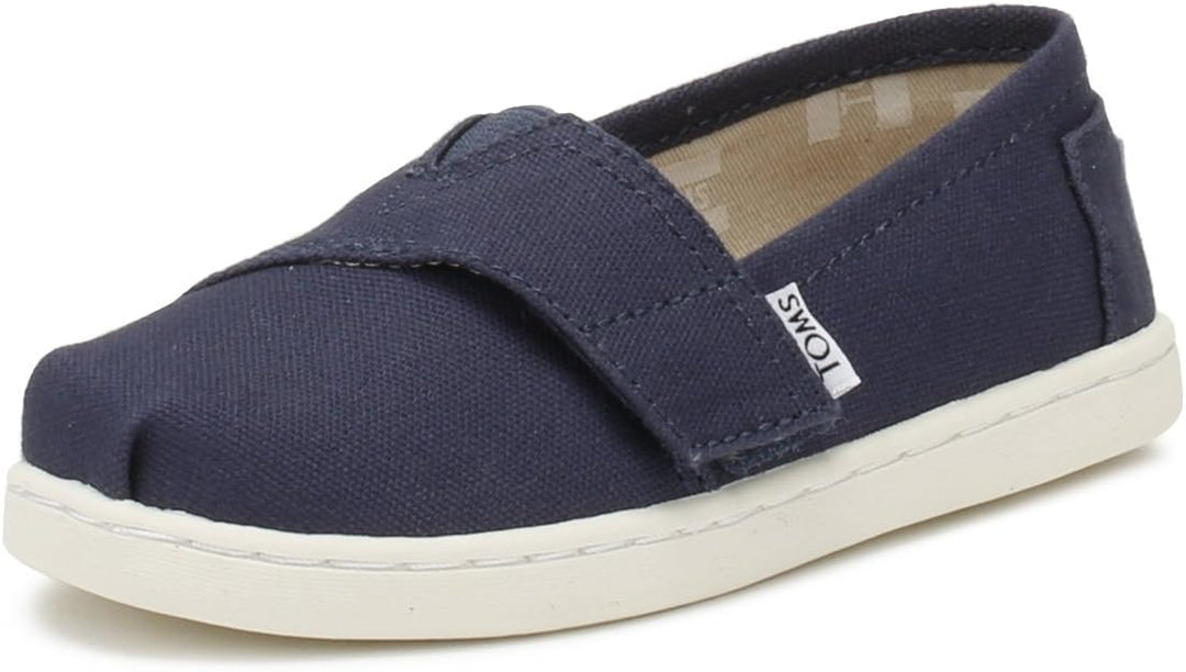 TOMS Unisex Kinder Alpargata Flache Slipper 17.5 EU Marineblau, 17.5 EU Marineblau