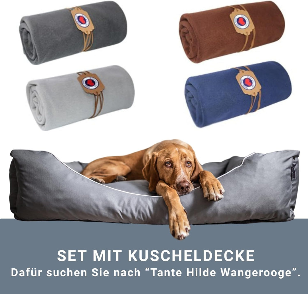 Tante Hilde Hundebett Norderney – Waschbar, Robust, Hochwertig, Grössenauswahl - Hundekorb, Hundekis
