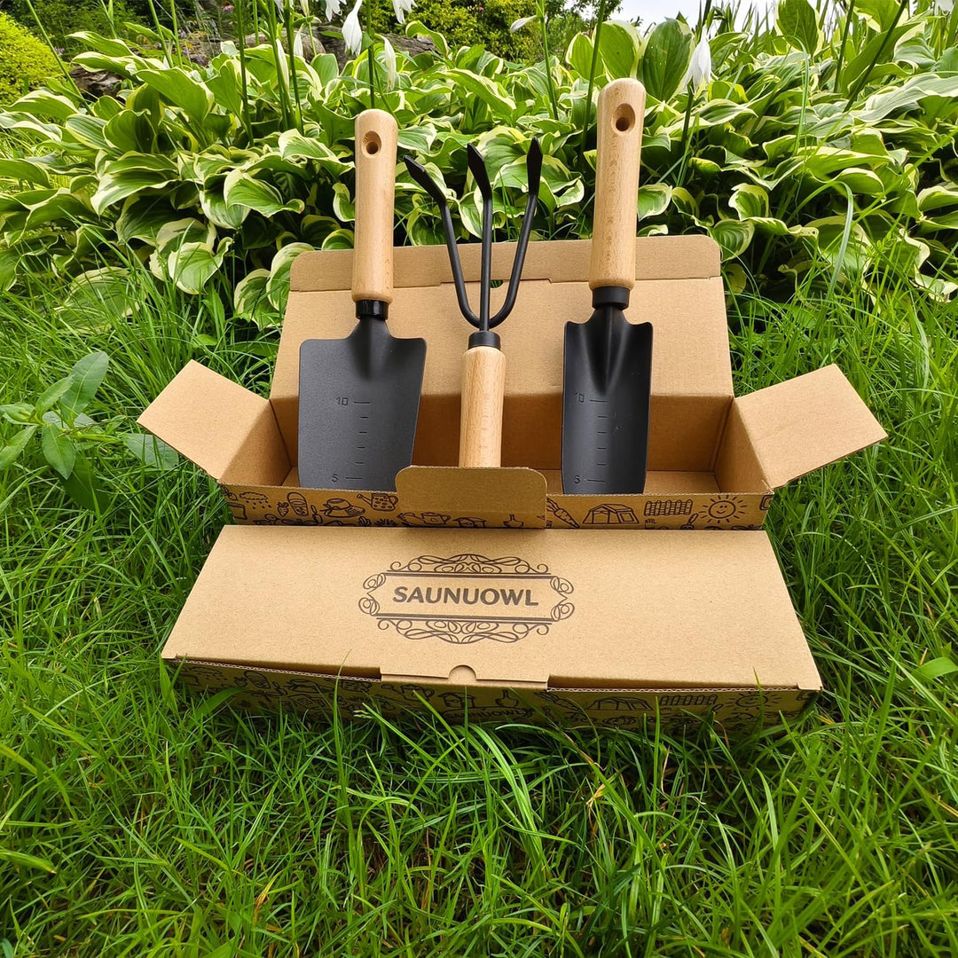 Gartenwerkzeug-Set-Gartenkelle,Gardening Tools Set-Garden Trowel,3 Pcs Gartengeräte-Set Werkzeuge Ge