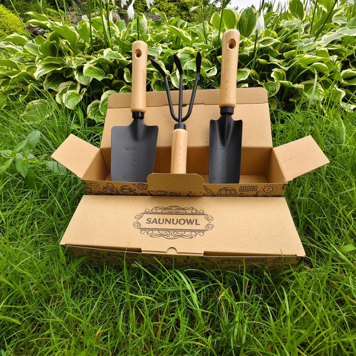 Gartenwerkzeug-Set-Gartenkelle,Gardening Tools Set-Garden Trowel,3 Pcs Gartengeräte-Set Werkzeuge Ge