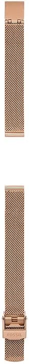 Fossil Armband Damen, 12mm Litehide™ Lederoder Stahlarmband Gold-Ton, Gold-Ton
