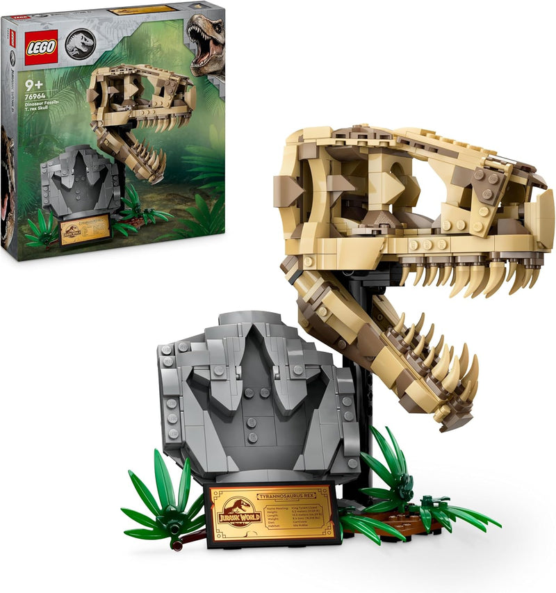 LEGO Jurassic World Dinosaurier-Fossilien: T.-rex-Kopf & Creator 3in1 Retro Kamera Spielzeug mit 3 M