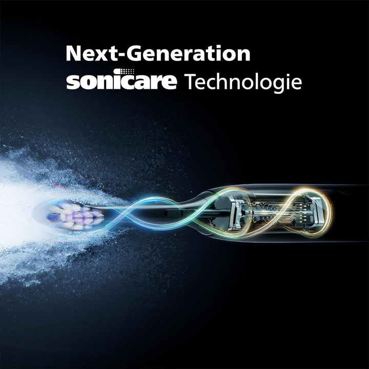 Philips Sonicare 6100 elektrische Zahnbürste, Schallzahnbürste mit 2 Putzmodi und 3 Intensitätsstufe