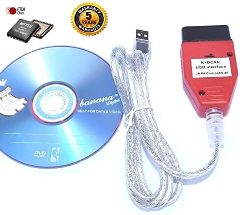 AntiBreak DCAN K+ INPA Ediabas Interface D can OBD2 Diagnose USB Kabel Auto Diagnose