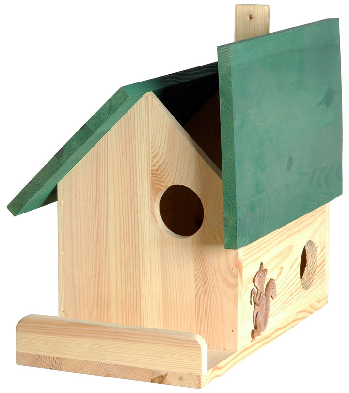 dobar® 22218e Eichhörnchenkobel - Schlafplatz für Eichhörnchen - Eichhörnchennest aus Massivholz - Ü