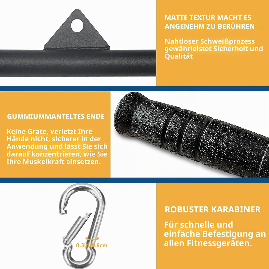 Favuit Bizeps Stange Latzugstange, LAT Pull Down Bar Fitness Krafttraining Gerade Stange Kabelzug La