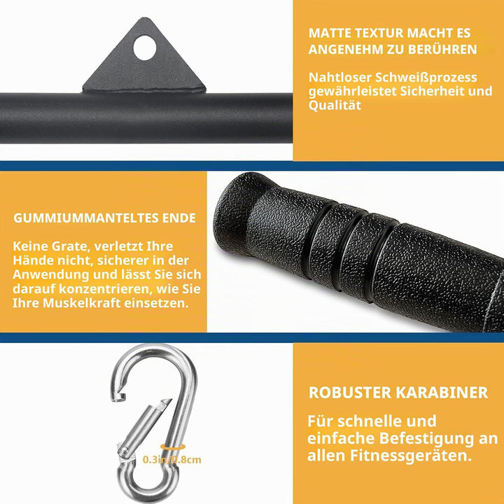 Favuit Bizeps Stange Latzugstange, LAT Pull Down Bar Fitness Krafttraining Gerade Stange Kabelzug La