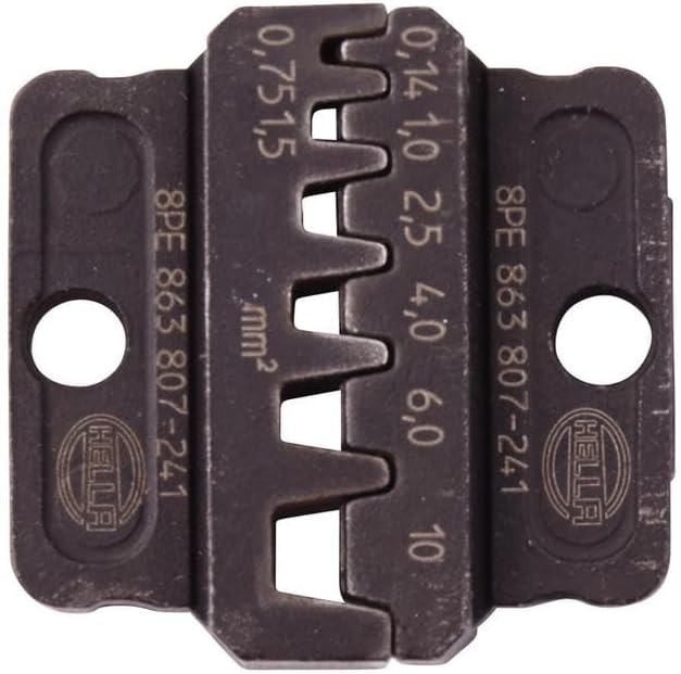 HELLA - Crimpzangeneinsatz - Metall - schwarz - Ø von: 0.25mm - Ø bis: 6.0mm - Profi, Typ I & II/Uni