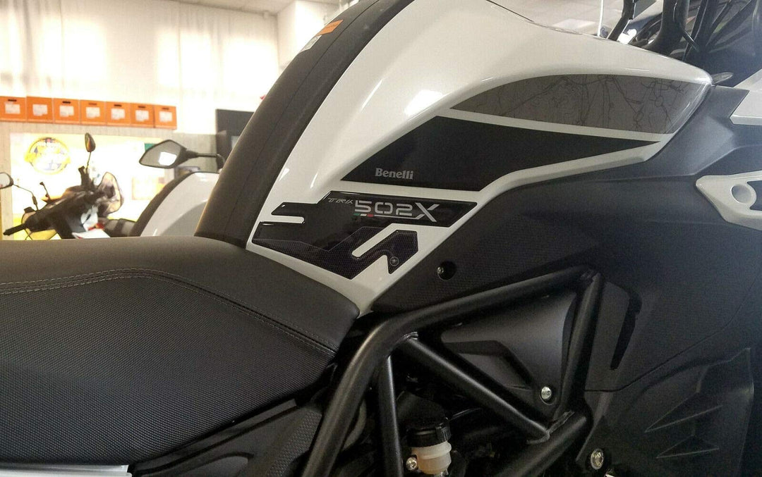 labelbike - 2 x 3D-Gel-Tank-Seitenschutz für Motorräder, die mit Benelli TRK 502 X kompatibel sind S