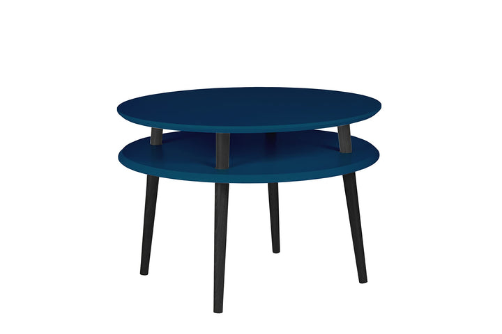 Ragaba UFO Couchtisch Kaffeetisch Wohnzimmertisch Doppelt - Rund -Einfache Montage - 70x45 cm - FSC®