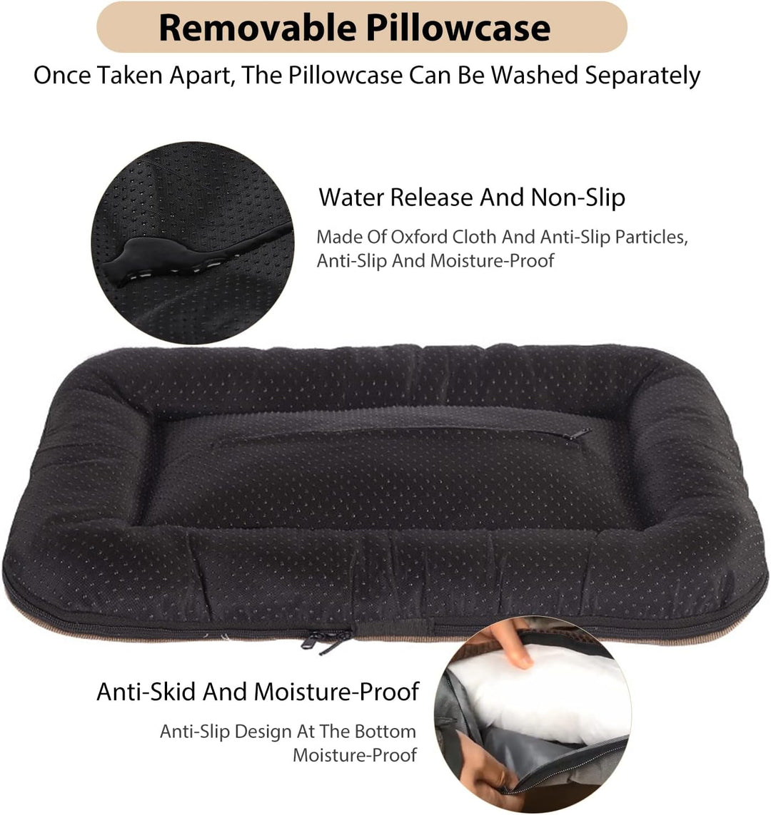 PETCUTE Hundebett Mittelgrosse Hunde,Waschbar Hundekissen mit Abnehmbar Bezug,Super Weiches Hundesof