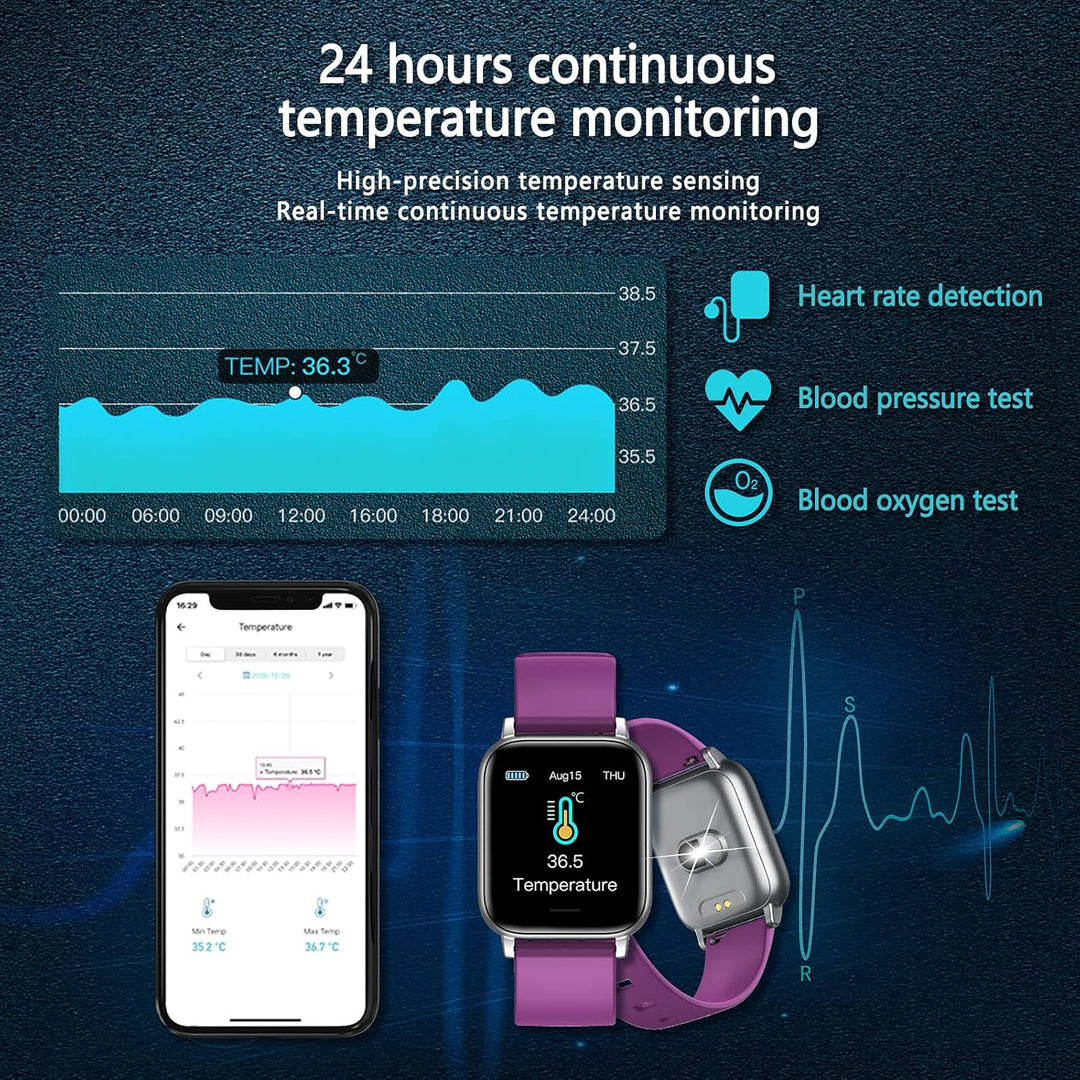 SUPBRO Fitness Tracker Smartwatch Wasserdicht IP68 Fitness Armband mit Pulsmesser Aktivitätstracker