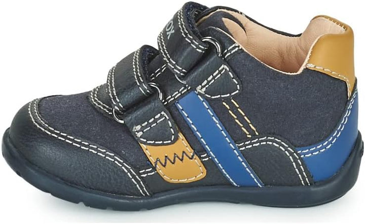 Geox Jungen B Elthan Boy A Erste Schritte 21 EU Navy Dk Yellow, 21 EU Navy Dk Yellow