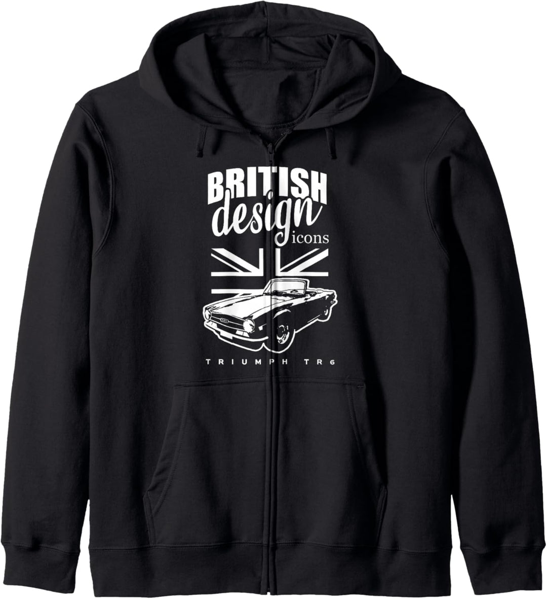 Britischer klassischer Supersportwagen Triumph TR6 Kapuzenjacke