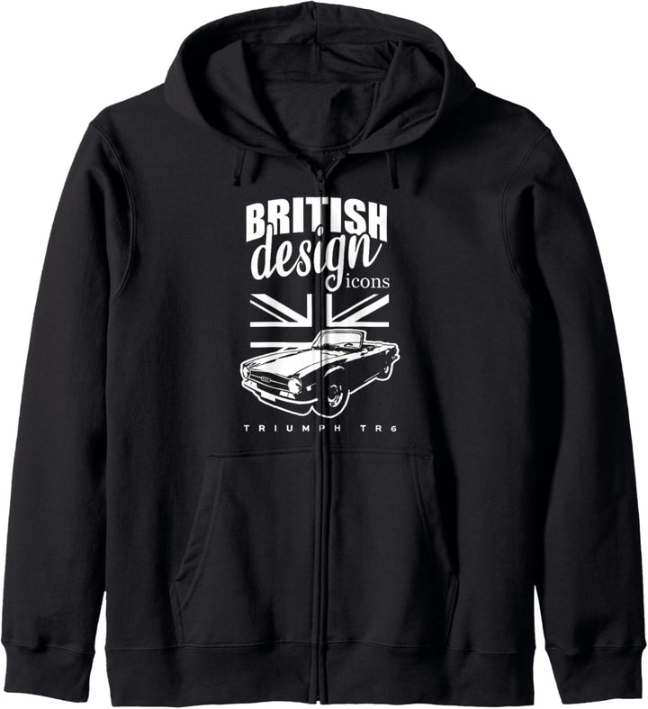 Britischer klassischer Supersportwagen Triumph TR6 Kapuzenjacke