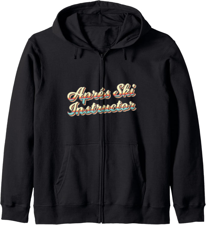 Vintage Apres Skielehrer 70er 80er Skifahrer Retro Bekleidung Kapuzenjacke