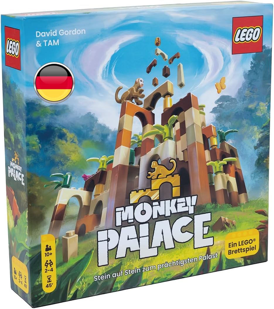 Dotted Games - Monkey Palace: EIN Lego Brettspiel – Stein auf Stein zum prächtigsten Palast! Lustige