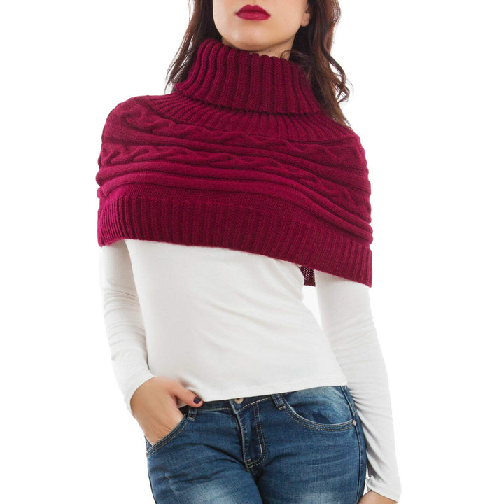 Toocool - Damen-Schulterbezug mit Kragen, Schal, Bolero Tricot, Rollkragen, Poncho LO-AS0430 Einheit