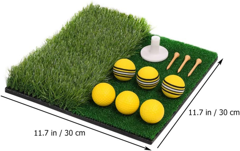 BESPORTBLE Minigolf Für Zuhause Zubehör Schlagmatte Gummi T- Halter für Indoor Outdoor Chipping Übun